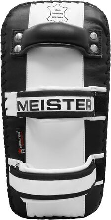 Професійна тайська лапа Meister XP2 для кікбоксингу та ММА, вигнута, шкіра, 14.5х7.5х4.5 дюйма, одна штука
