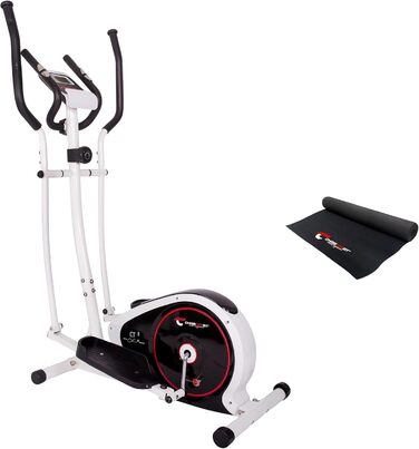 Еліптичний тренажер Christopeit Crosstrainer CT 3 для дому - тихий, з 8 рівнями опору, датчиками пульсу та LCD-дисплеєм