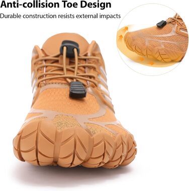 Чоловічі босі кросівки з широкою передньою частиною, Zero Drop, мінімалістичне взуття для тренувань, крос-тренінг, ходьби, хайкінгу, води, важкої атлетики, босі кросівки (42.5 EU, Кофе)