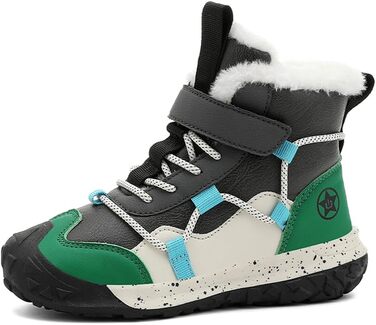 Водонепроникні зимові черевики для дітей - зимові чоботи для дівчаток та хлопчиків, утеплені, для активного відпочинку, антиковзаючі, розмір 28 EU, зелені