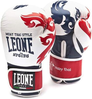 Боксерські рукавички LEONE 1947 Muay Thai 16 унцій, білі