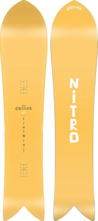 Сноуборд Nitro Fintwin 2025 Quiver для чоловіків, Swallowtail, Cam-Out Camber, беккантрі, середня ширина, тюнінгована форма