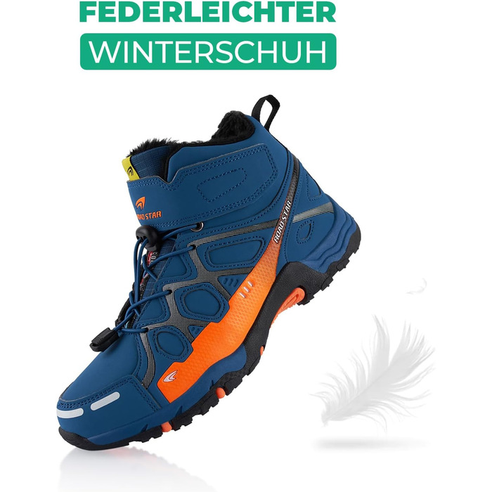 Черевики для ходьби для жінок та чоловіків, зимові, утеплені, сірі та білі. Розмір 45 EU, кольори: синій та помаранчевий