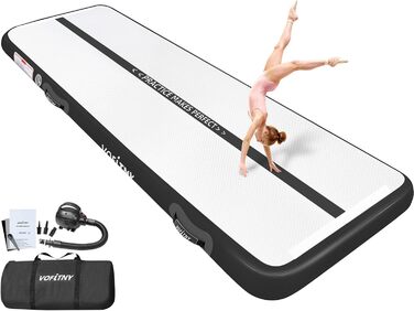 Надувна гімнастична килимок VOFiTNY товщиною 10/20 см, 3/4/5/6 м для дому, парку, води, йоги