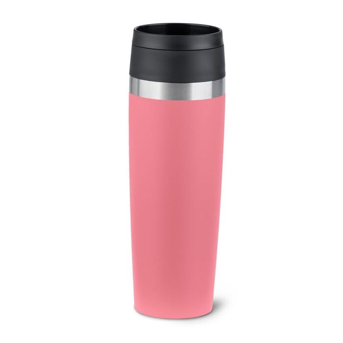 Термокухоль Emsa Travel Mug Classic 0,5 л, нержавіюча сталь, з гвинтовим затвором та відкриттям на 360°, Petrol Blau