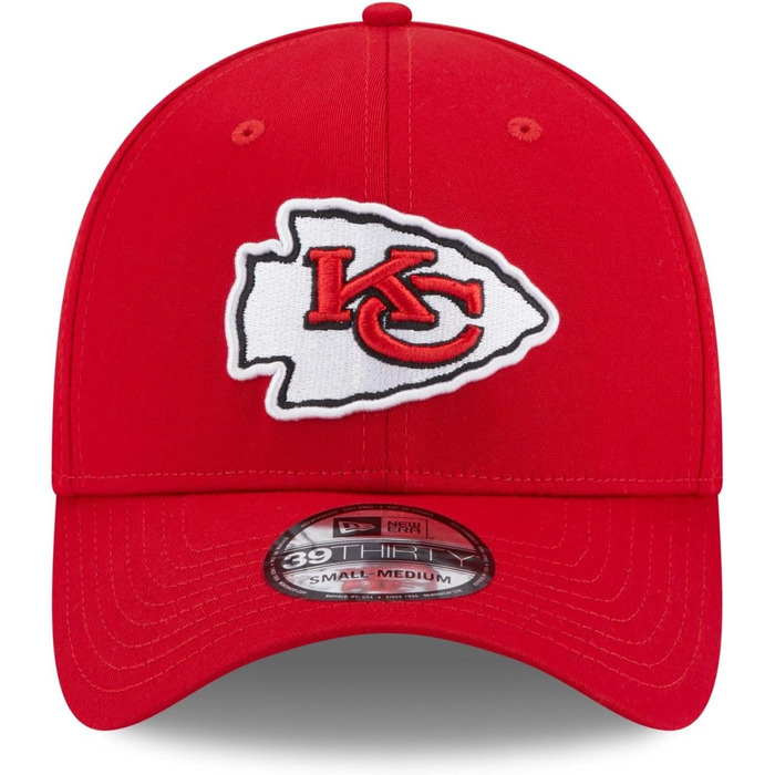 Кепка New Era NFL 39Thirty з логотипом команди, American Football, для всіх команд NFL, кольори команди (M-L, #6-Chiefs-Scarlet-33519)