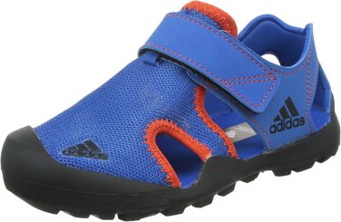 Кросівки для фітнесу adidas Captain Toey K, унісекс, 39 1/3 EU, блакитний, чорний, помаранчевий