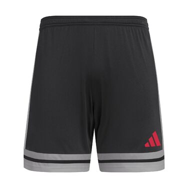 Чоловічі футбольні шорти adidas Squadra 25, чорні (Black/Team Grey Four/Pure Ruby), розмір XS