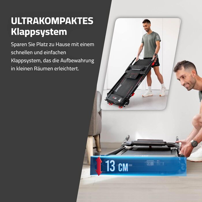 Складана бігова доріжка FITFIU Fitness 4 в 1 з нахилом 9%, швидкістю до 14 км/год, підтримкою APP, датчиком пульсу та тримачем для планшета, компактна Walking Pad MC-160