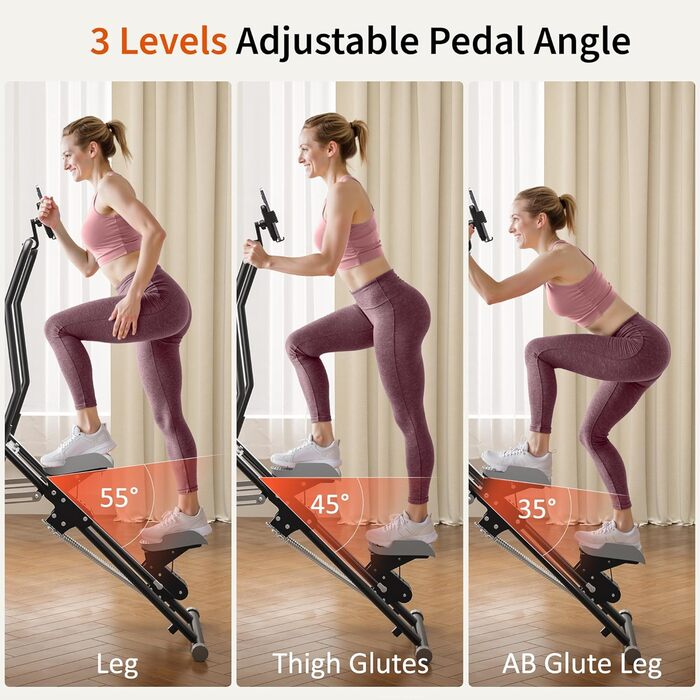 Сходи-степер MOMODA для дому: кардіотренування, складаний, сірий