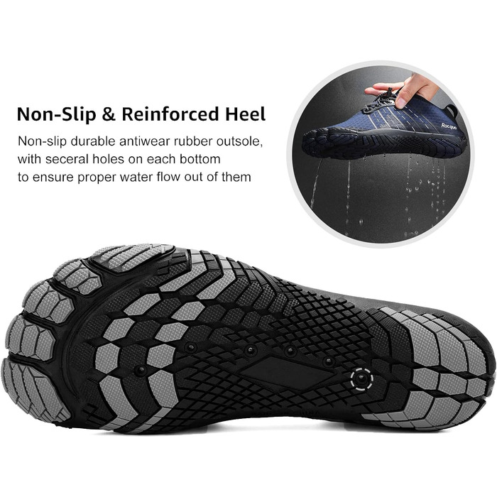 Водні черевики Raqua Composite Mesh для чоловіків та жінок (42 EU, сірий)