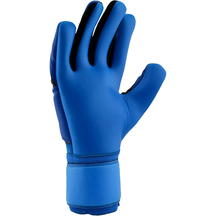 Воротарські рукавички Uhlsport Aquasoft HN для дорослих, водостійкі, з фіксацією зап'ястя, для футболу, сині/чорні/салатові