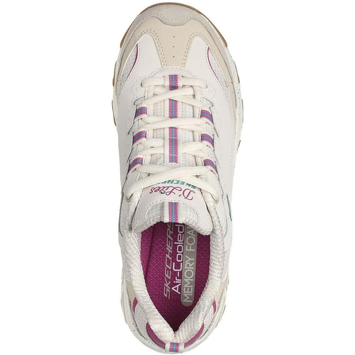 Жіночі кросівки Skechers D'Lites Fresh Start на шнурівці з піною Memory Foam, чорно-білі