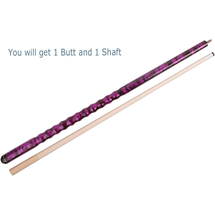 Кий для більярду AB Earth 58'' з канадського клену, ергономічний дизайн, наконечник 13mm, вага 18 oz, Violett