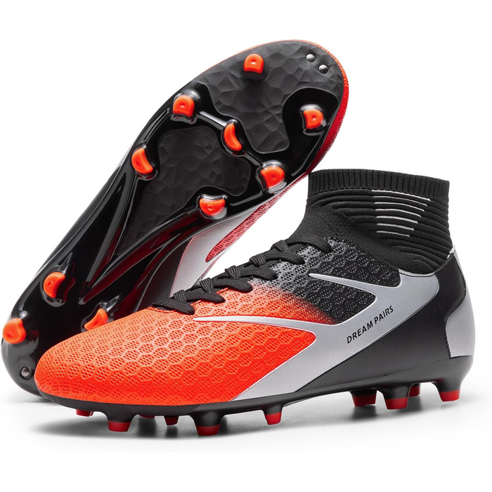 Футбольні бутси DREAM PAIRS для чоловіків: професійні, з шипами, для тренувань, розмір 46 EU, помаранчевий