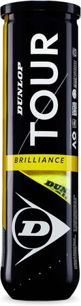 Тенісний м'яч Dunlop Tour Brilliance – для всіх покриттів, 4 шт.