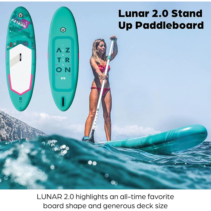 Надувна SUP-дошка AZTRON Lunar 2.0 Allround 297x81x15 см, 270 л