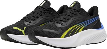 Дитячі кросівки PUMA Pounce Lite Jr - чорний, лаймовий, роял сапфір