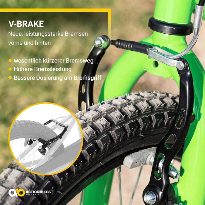 Дитяче велосипед Actionbikes Zombie 12/16/20 дюймів - V-Brake гальма, захистники, для дітей 2-9 років, для дівчаток та хлопчиків