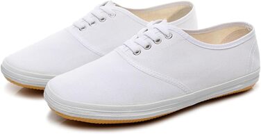 Жіночі кросівки для бойових мистецтв Тай Чи Кунг Фу. Легкі повсякденні кеди з канвасу для тренувань. Білі (41 EU, White A)