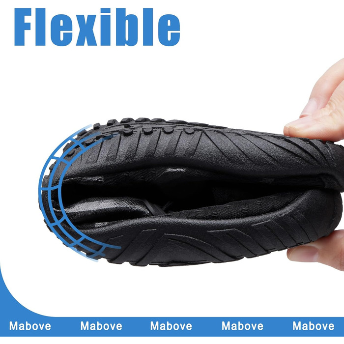 Водні черевики Mabove для жінок та чоловіків: купальні, пляжні, для плавання та серфінгу, зелені, 1924 (41 EU, чорний 795)