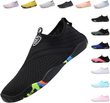 Чоловічі та жіночі аквашузи для плавання та відпочинку на воді, швидковисихаючі, легкі, дихаючі (40 EU, чорний)