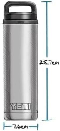 Термобутилка YETI Rambler з кришкою Chug, чорна, 532 мл