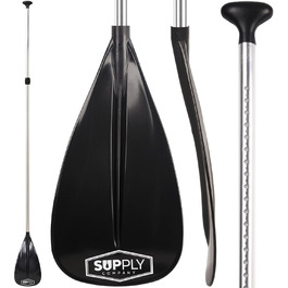 SUP Supply – трисекційне весло для SUP-борду, регульоване алюмінієве плаваюче весло, легке, міцне, складане для подорожей, сіре