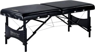 Масажний стіл Master Massage Galaxy, чорний, 80x200 см, мобільний, з підсвіткою
