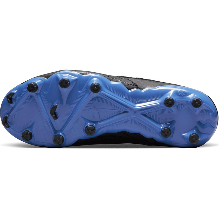 Кросівки для футболу Nike Phantom Gx Academy Df Fg/Mg Jr (33.5 EU, Чорний/Хром/Королівський)