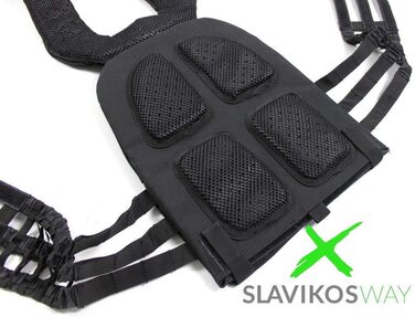 Жилет-обтяжувач Slavikosway 9,1 кг з пластинами для тренувань, калістеніки + фасціальна ролика