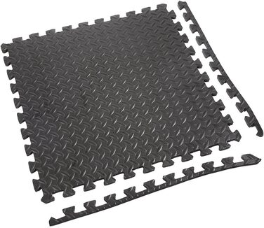 Захисний килимок для підлоги EVA 63x63 см, товщина 12 мм, спортивний гумовий килимок для фітнесу, гаража, кухні, тренажерного залу