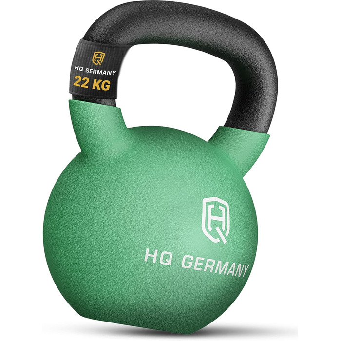 Гантель з неопрену HQ Germany® | Повний чавун | 2-32 кг | Стартові набори | Допуск по вазі ±2,0% (22 кг)