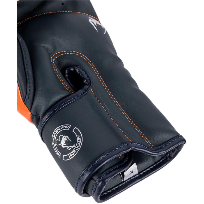 Боксерські рукавички Venum Elite (Морський, Срібний, Помаранчевий, 12 Oz)