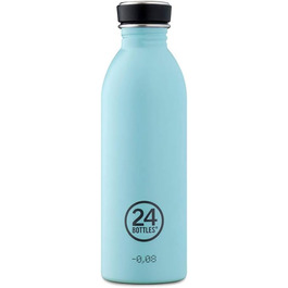 Пляшка для води 24Bottles Urban 500 мл Atlantic Bay, сталева, багаторазова