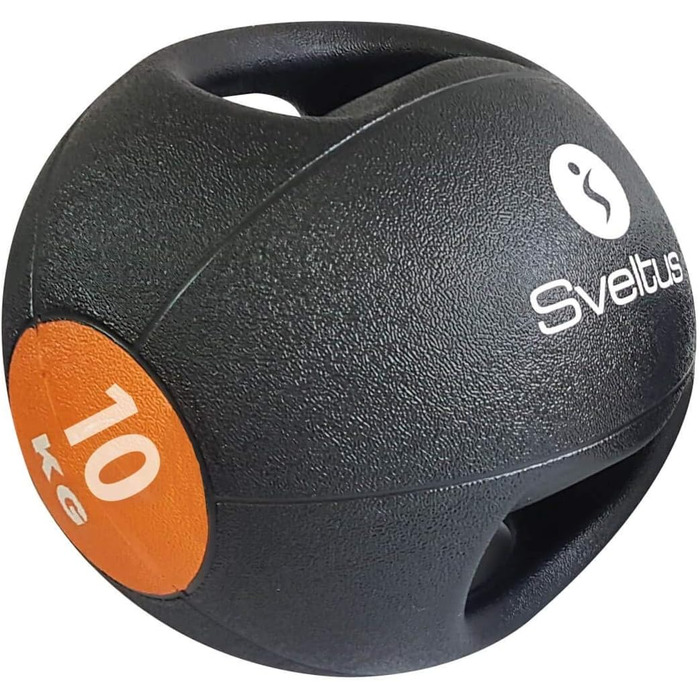 Медичний м'яч Sveltus 10 кг з ручками для фітнесу