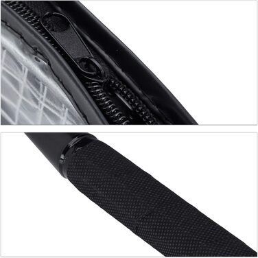 Набір для бадмінтону Relaxdays з сумкою, міцні м'ячі, ракетки для дітей та дорослих, висота 66 см, ширина 20,7 см, сірий, 2 ракетки