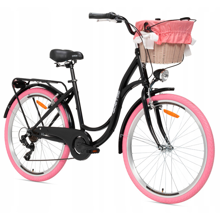 Жіночий міський велосипед Goetze 26 LEKKI DAMKA SHIMANO з кошиком
