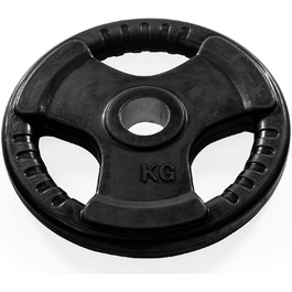 Олімпійський диск Dione 20 кг, 50 мм, гумовий Tri-Grip – млинець для штанги