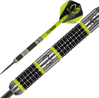 Дротики WINMAU Michael Van Gerwen MvG Aspire із вольфраму зі сталевим вістрям, призмовими крилами та нейлоновими держателями