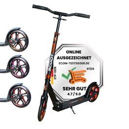 Алюмінієвий самокат S 1 / S 2 – регульований по висоті, ABEC 7, помаранчевий