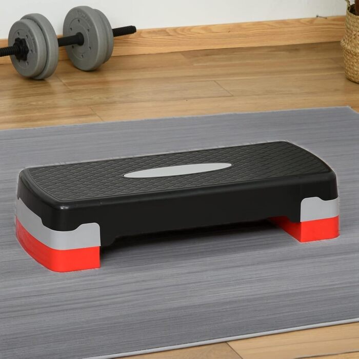 Степпер для фітнесу та аеробіки, регульована висота, лавка для степу. Неслизьке тренажерне обладнання для офісу та дому. Тренажери для дому