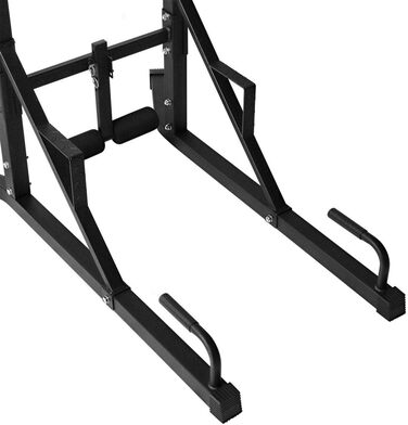 Power Tower GORILLA SPORTS® - турнік, бруси для віджимань, турнік, сталевий, чорний. Багатофункціональна станція для силових тренувань