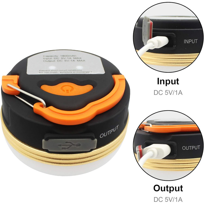 Кемпінгові ліхтарі Mostop 2 шт. LED, USB, водонепроникні, 3 режими, Power Bank, для кемпінгу, пікніків, туризму та надзвичайних ситуацій