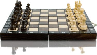 Дорожній шаховий набір Master Of Chess з берези та бука, шахова дошка 27x27 см з фігурами, портативний набір для дітей і дорослих, якісне шкільне шахове поле