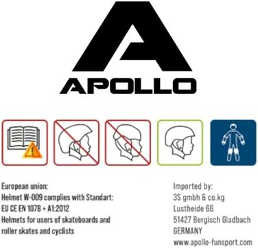 Дитячий велосипедний шолом Apollo 90S-REVIVAL M, для хлопчиків і дівчаток, регульований, багатофункціональний, для дітей від 3 років, розмір від 48 см, для велосипеда та самоката