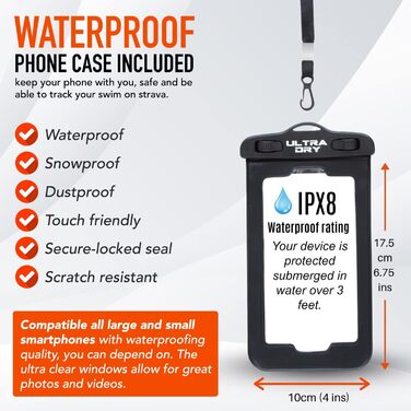 Водонепроникний рюкзак Dry Bag преміум-класу 35/55 л, мішок для телефону, ідеальний для водних видів спорту, походів, риболовлі та кемпінгу (Оранжевий)