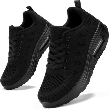 Жіночі бігові кросівки AHICO - легкі, дихаючі, для бігу та активного відпочинку, сітка, чорний колір, 38 EU