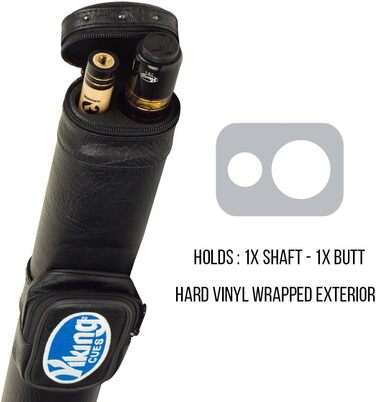 Чохол для більярдної кулі Viking з ремінком, вінілова оболонка та фетрова внутрішня частина, аксесуари для більярдного столу, обладнання для більярду (1x1)