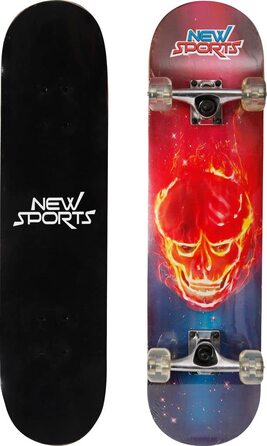 Скейтборд New Sports Ghostrider 78,7 см – спортивний скейт для трюків і катання